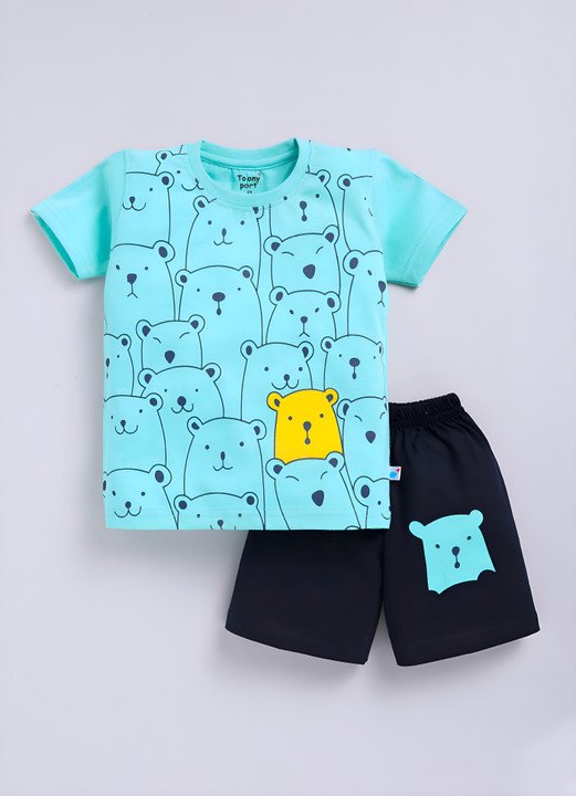 Toonyport Boys T-Shirt &amp; Shorts Set at ₹541 | Casual Kids Outfit