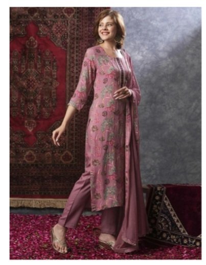 SHREE RAMKRISHNA FAB Women Kurti Pant and Dupatta Set