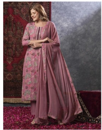 SHREE RAMKRISHNA FAB Women Kurti Pant and Dupatta Set