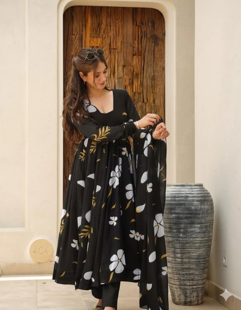 HELWIN DESIGNER Women Ethnic Top and Dupatta Set for Festive Wear