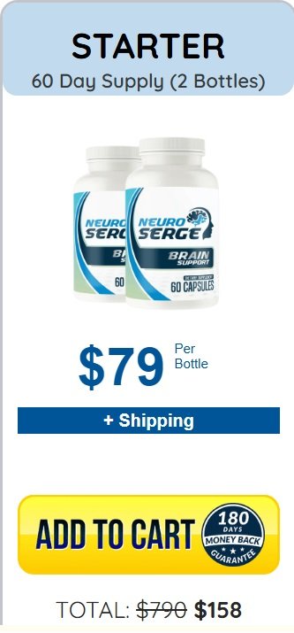 Neuro Serge Brain Support Formula for Focus Memory Plus Clarity
