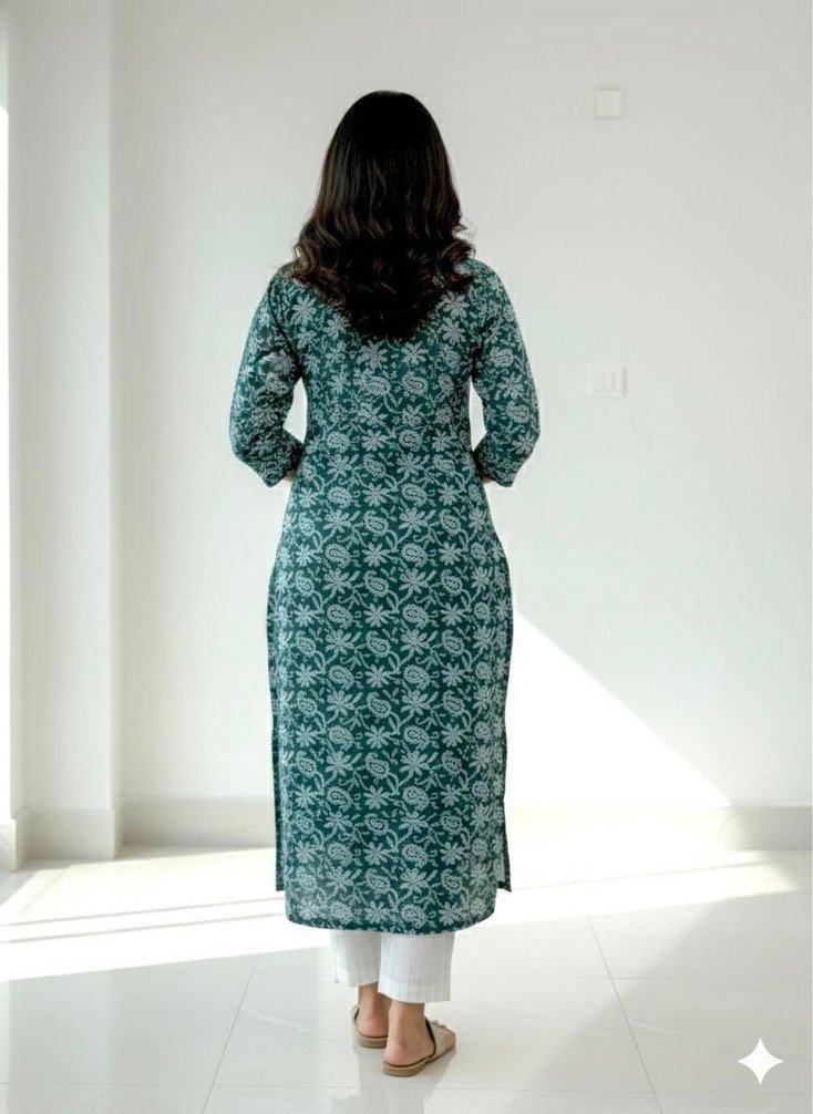 SUBHAN HUB Printed Kurta Pant Dupatta Set for Women Ethnic Wear