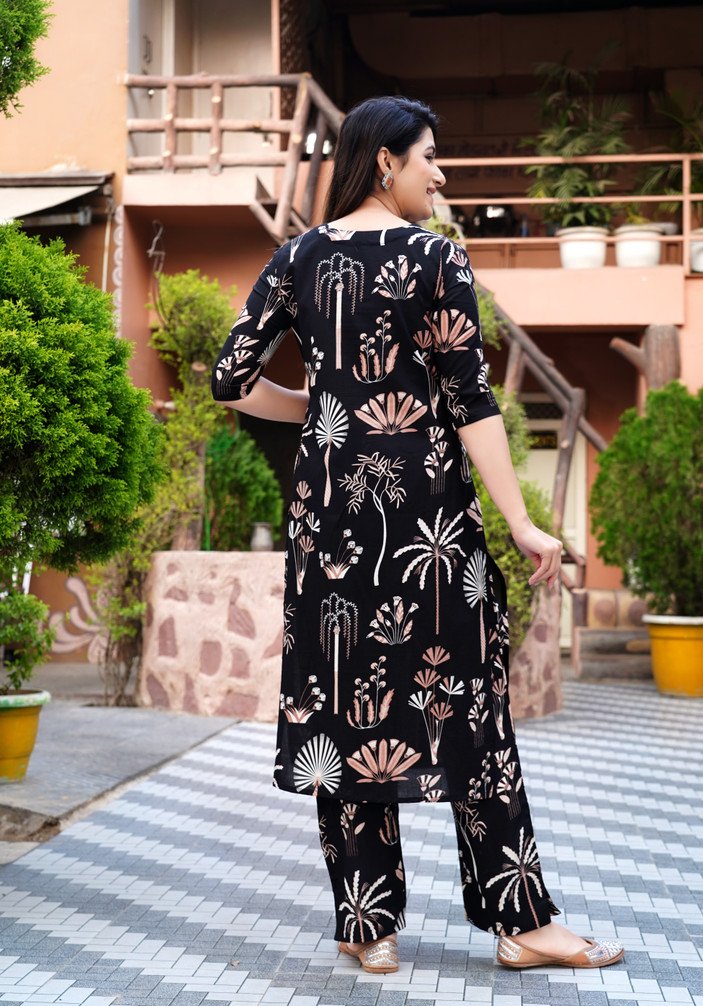 DHIBHA Women Kurti Pant Set for Everyday Ethnic and Office Wear