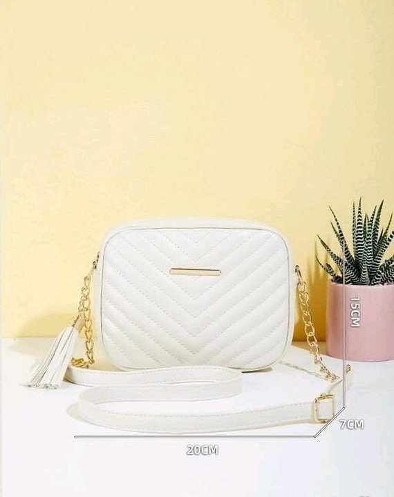 Zetra White V Shape Waterproof Messenger Bag at ₹160 | Stylish Crossbody Bag