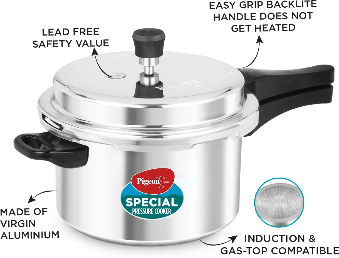 ₹1,099 Pigeon Pressure Cooker Combo for Everyday Kitchen Use