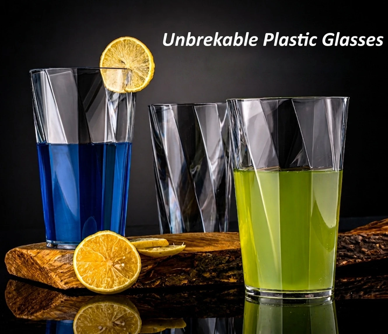 ₹195 Twisted Glass Set for Stylish Water Plus Juice Serving
