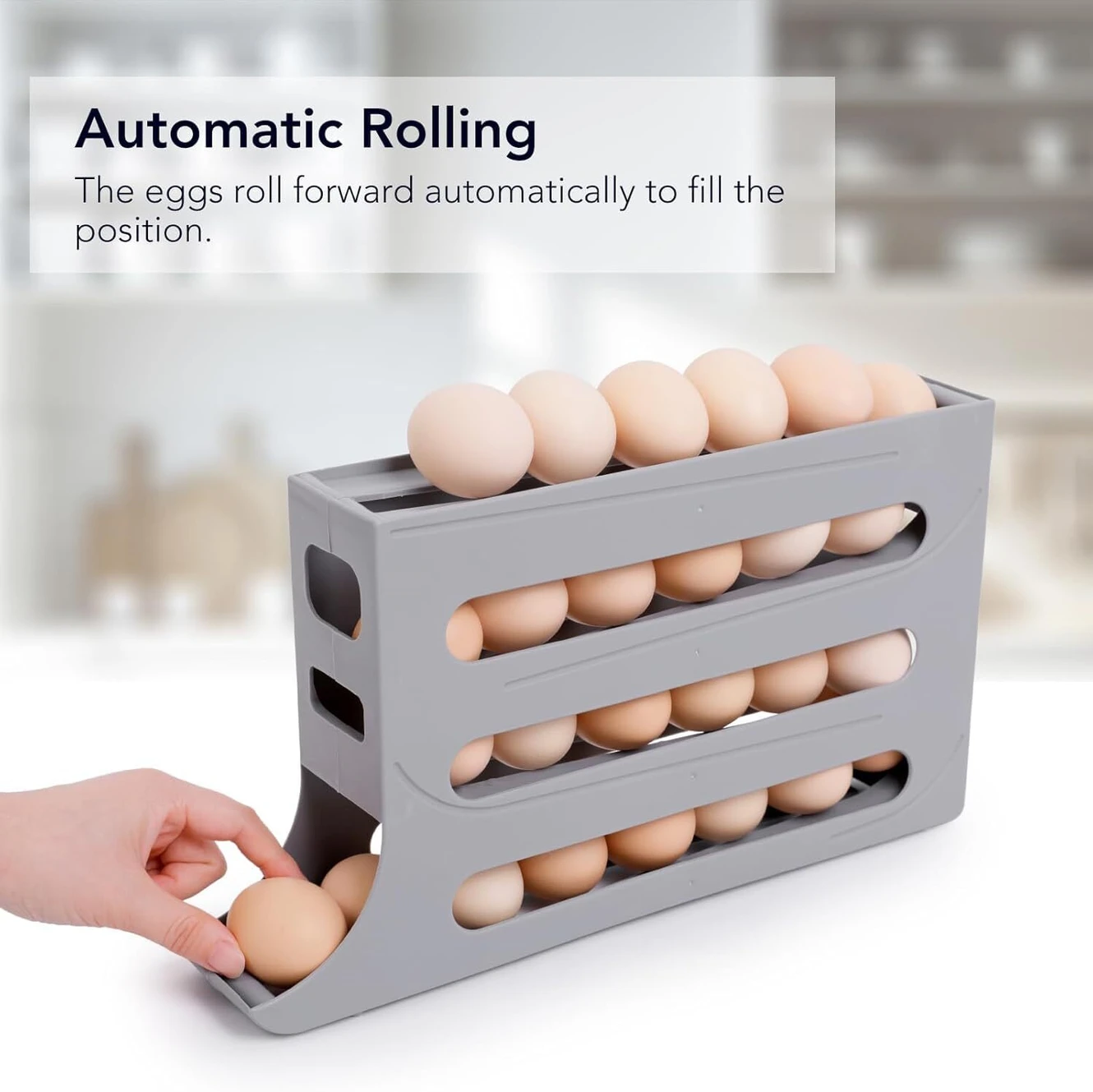 ₹162 Egg Holder for Smart Refrigerator Plus Kitchen Organization