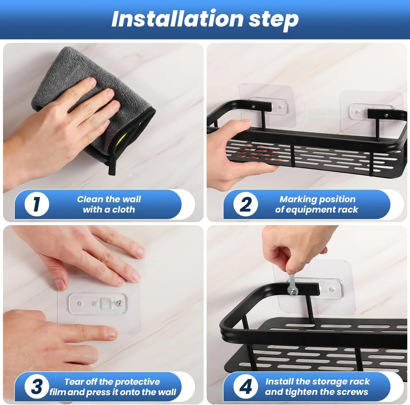 ₹228 Bathroom Wall Shelf Set for Compact Home Storage Needs