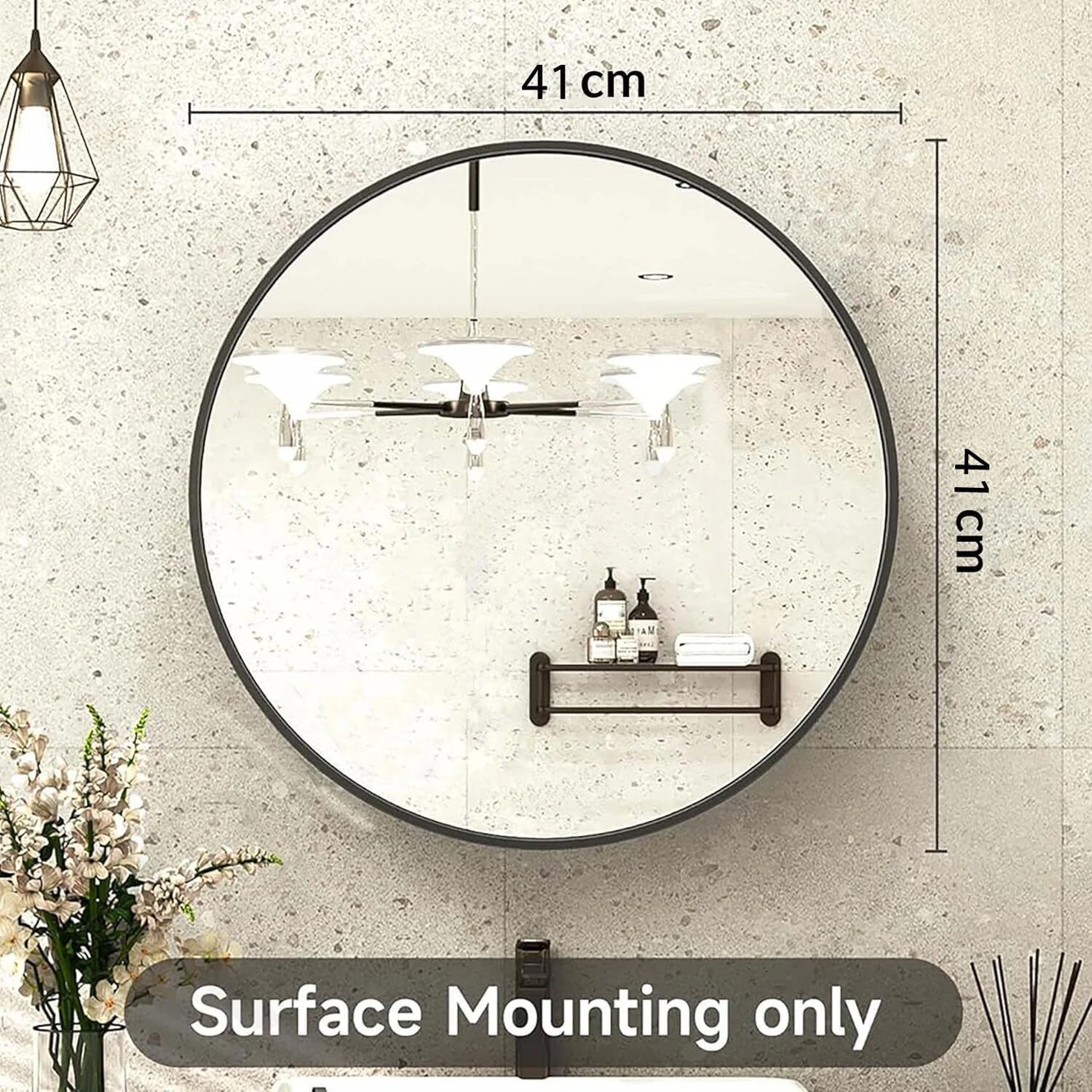 ₹1,568 Mirror Storage Cabinet for Modern Bathroom Organization