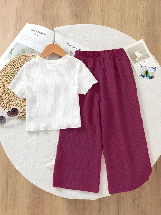 ₹205 Kolkata Girls Top Pant Set for Stylish Daily Comfort Wear