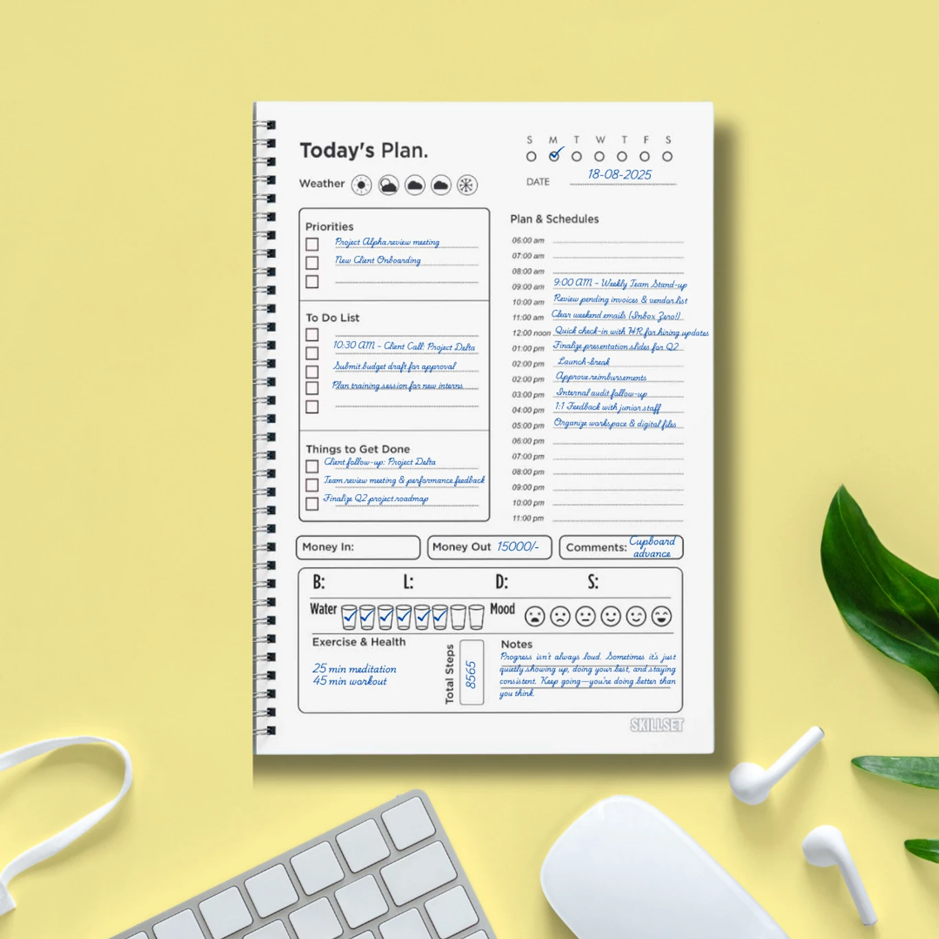 ₹144 SKILLSET Daily Planner for Students Seeking Better Focus
