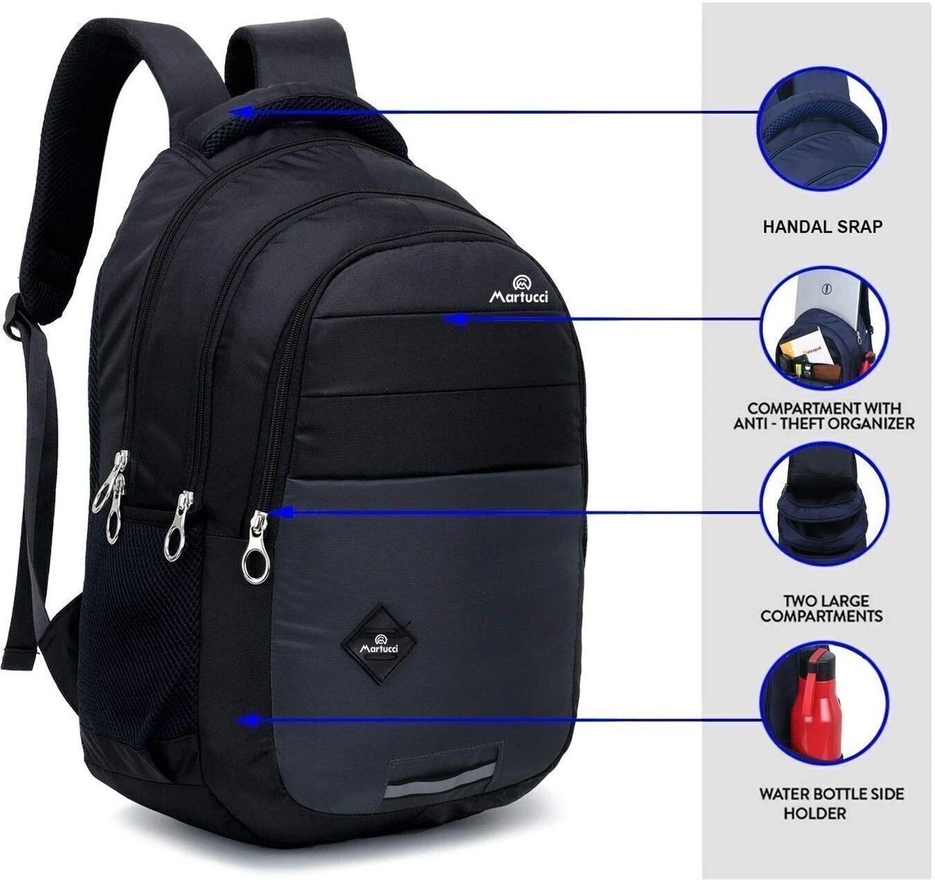 ₹463 Waterproof Laptop Backpack for School College and Travel