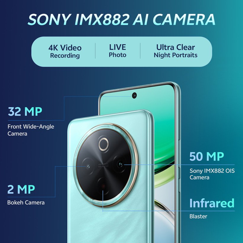 ₹28,999 vivo T4 5G 12GB 256GB with 7300mAh Battery and 50MP Camera