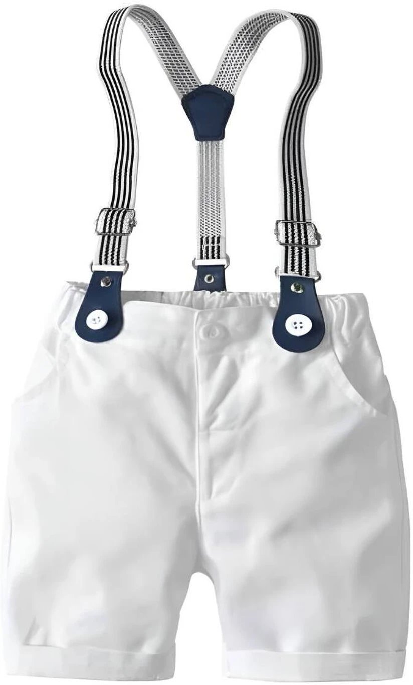 ₹404 LittleRebel Baby Blue Party Shirt and Shorts Set for Boys and Girls