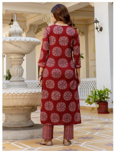 ₹1399 Anouk Pure Cotton Kurta Palazzo Dupatta Set for Women – 70% Off