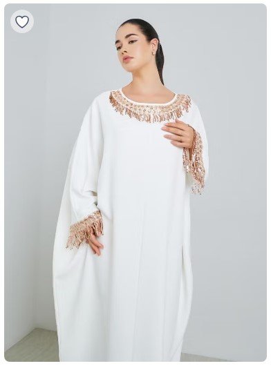47 SAR Purple Embroidered Belted Kaftan – Elegant Maxi Style