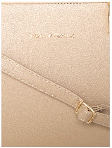 ₹2652 Lino Perros Beige Handheld Bag with Detachable Sling Strap for Women