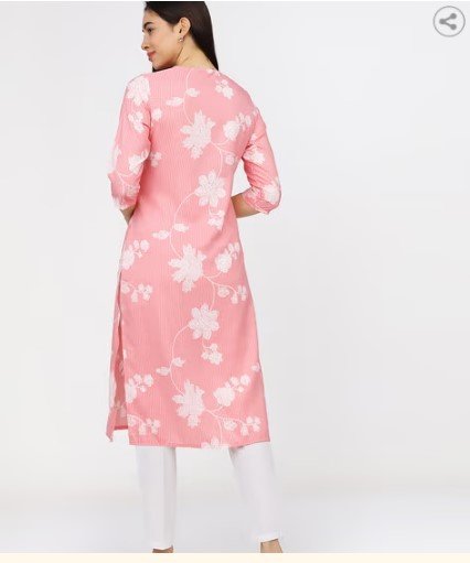 ₹999 MRP KETCH Floral Print Straight Kurta for Women | Size M