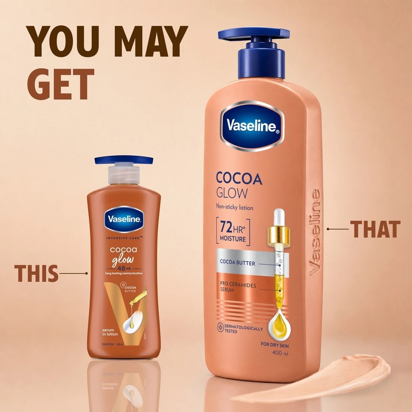 Main SEO Title: ₹396 Vaseline Cocoa Glow Body Lotion 400ml | 23% Savings