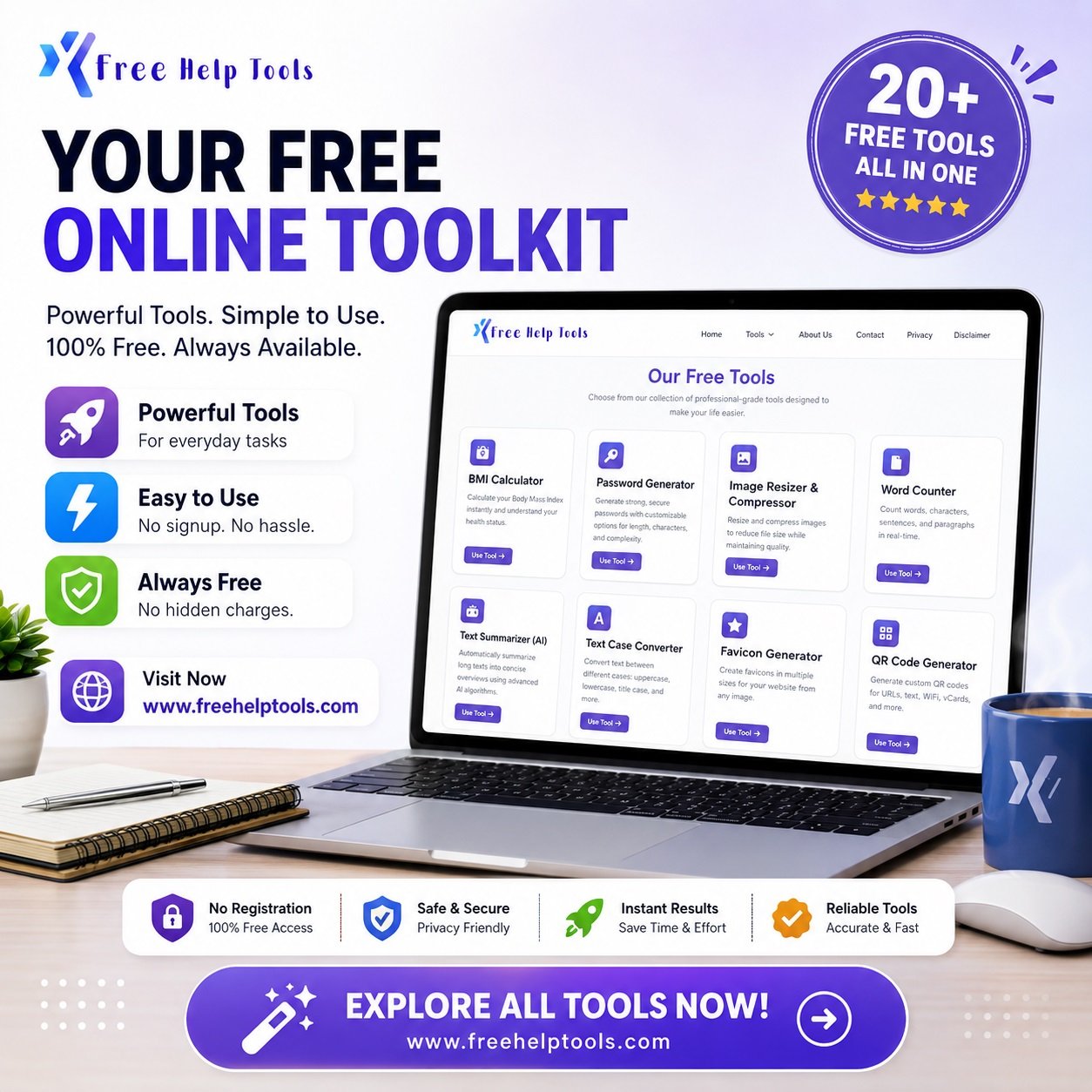 Free Online Tools for Work, Marketing, Security and Everyday Tasks