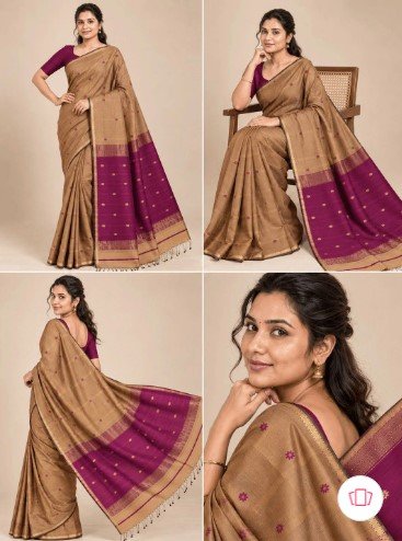 ₹3,000 Zari Silk Cotton Maheshwari Saree for Festive and Traditional Wear