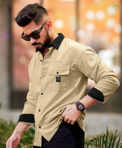 MANIAC Oversized Shirt with Flap Pocket for Men at ₹994