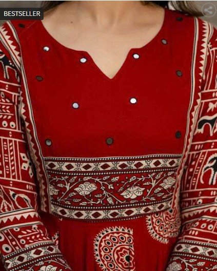 ₹861 BERRYLICIOUS Printed Anarkali Kurta Set for Festive Style