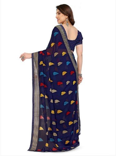 ₹580 Moda Rapido Women Embellished Poly Georgette Saree