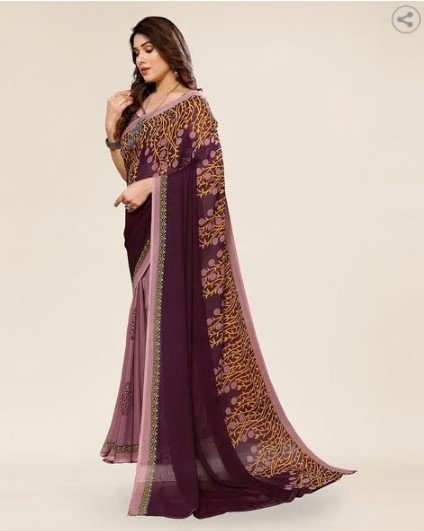 ₹343 REVANGI Women Ethnic Wear Printed Saree for Elegant Style