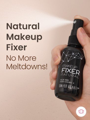 ₹236 SWISS BEAUTY Makeup Fixer Spray with Aloe Vera and Vitamin E 50 ml