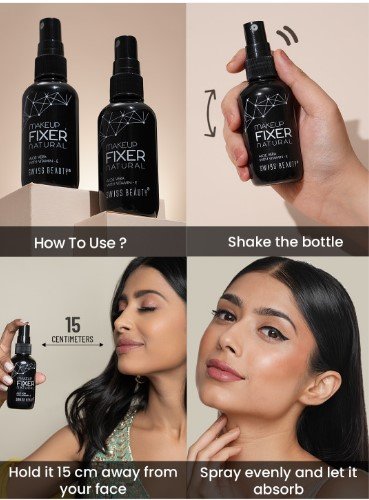 ₹236 SWISS BEAUTY Makeup Fixer Spray with Aloe Vera and Vitamin E 50 ml