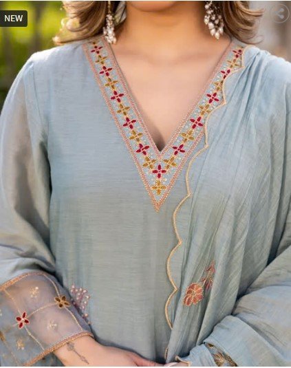₹1,740 Royal Export X AG Peach Embellished Anarkali Kurta Set for Women