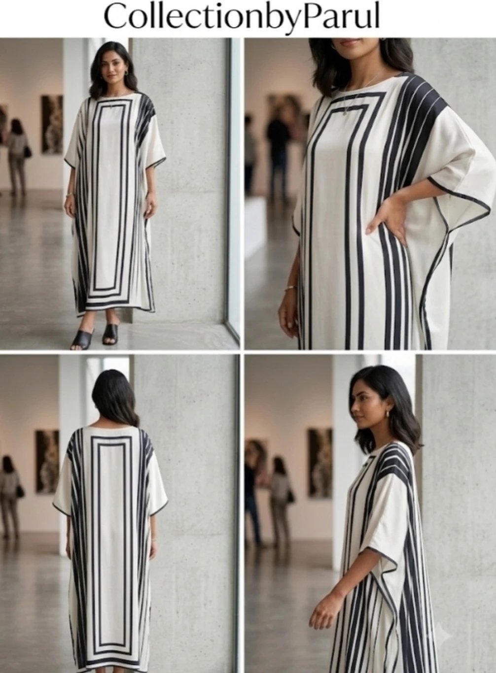 ₹1,013 SP Collection Solid Satin Blend Kaftan for Women Stylish Wear