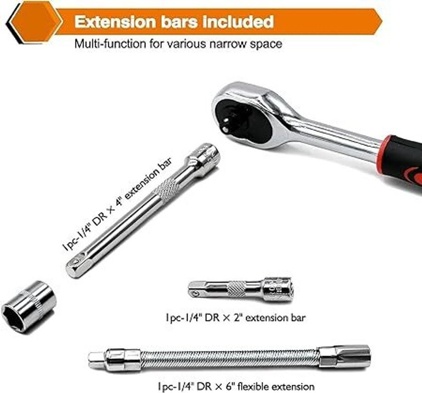 ₹172  SmartBuy 46-in-1 Socket Tool Kit for Daily Repairs
